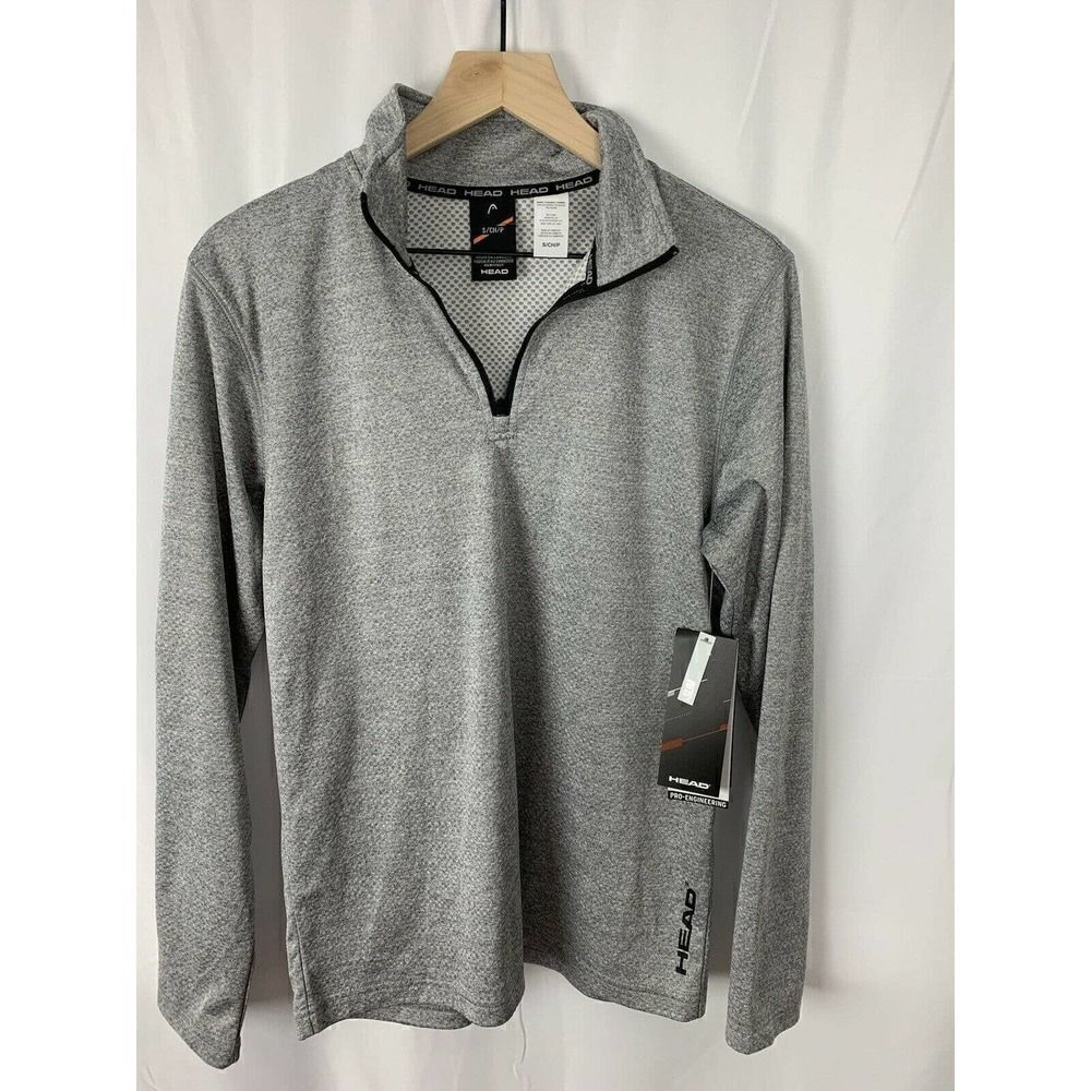 Men’s Head Showtime Sleet Heather Performance 1/4 Zip S NWT